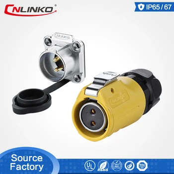 

CNLINKO M20 2 3 5 pin Industrial Socket IP67 Waterproof Solar Energy Quick Electrical Power Connector for Automation Panel Light