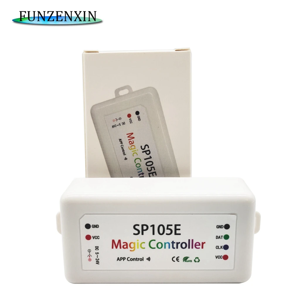 WS2812B WS2812 30 светодиодов/м умная RGB Адресуемая Светодиодная лента SP105E Bluetooth