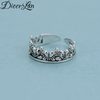 

Summer Beach Vacation Vintage 925 Sterling Silver Crown Ring For Women Boho Knuckle Rings Boho New Charming Jewelry