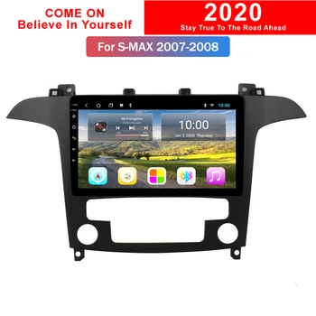 

2G RAM 9 Inch Android 9.0 Car Multimedia Dvd Gps Player For Ford S-Max 2007 2008 Built-in Radio Video Navigation Screen Bt Wifi
