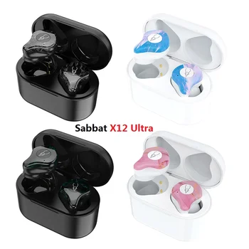 

Newest Sabbat X12 Ultra Qualcomm Aptx TWS Bluetooth 5.0 Earphone HiFi Stereo Earbuds Support Wireless Charger Earphones