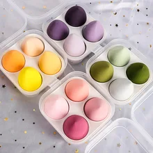 4Pcs Makeup Sponge Soft Bueaty Blender Discount Make Up Water Tear Drop Fondation Powder Cream Concealer Cosmetic Sponge Puff