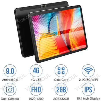 شراء4G LTE مكالمة هاتفية 5G واي فاي أندرويد 9.0 اللوحي 10 بوصة جوجل اللعب 8 كور RAM 3GB + 32/64GB ROM لتحديد المواقع 1920*1200 IPS أقراص 10 10.1
