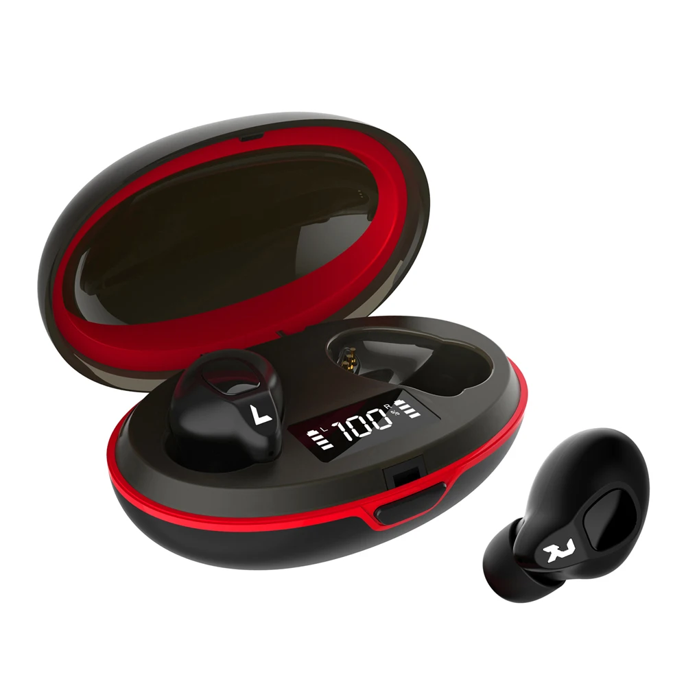 

Bluetooth V5.0 + EDR Earphones LED Digital Display Touch Control True Wireless Earbuds Waterproof TWS Sports Bluetooth Headset