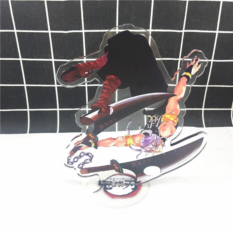 Аниме демон убийца Kimetsu no Yaiba брелок Kochou Shinobu Kanroji Mitsuri Shinazugawa Sanemi Uzui Tengen акриловый брелок