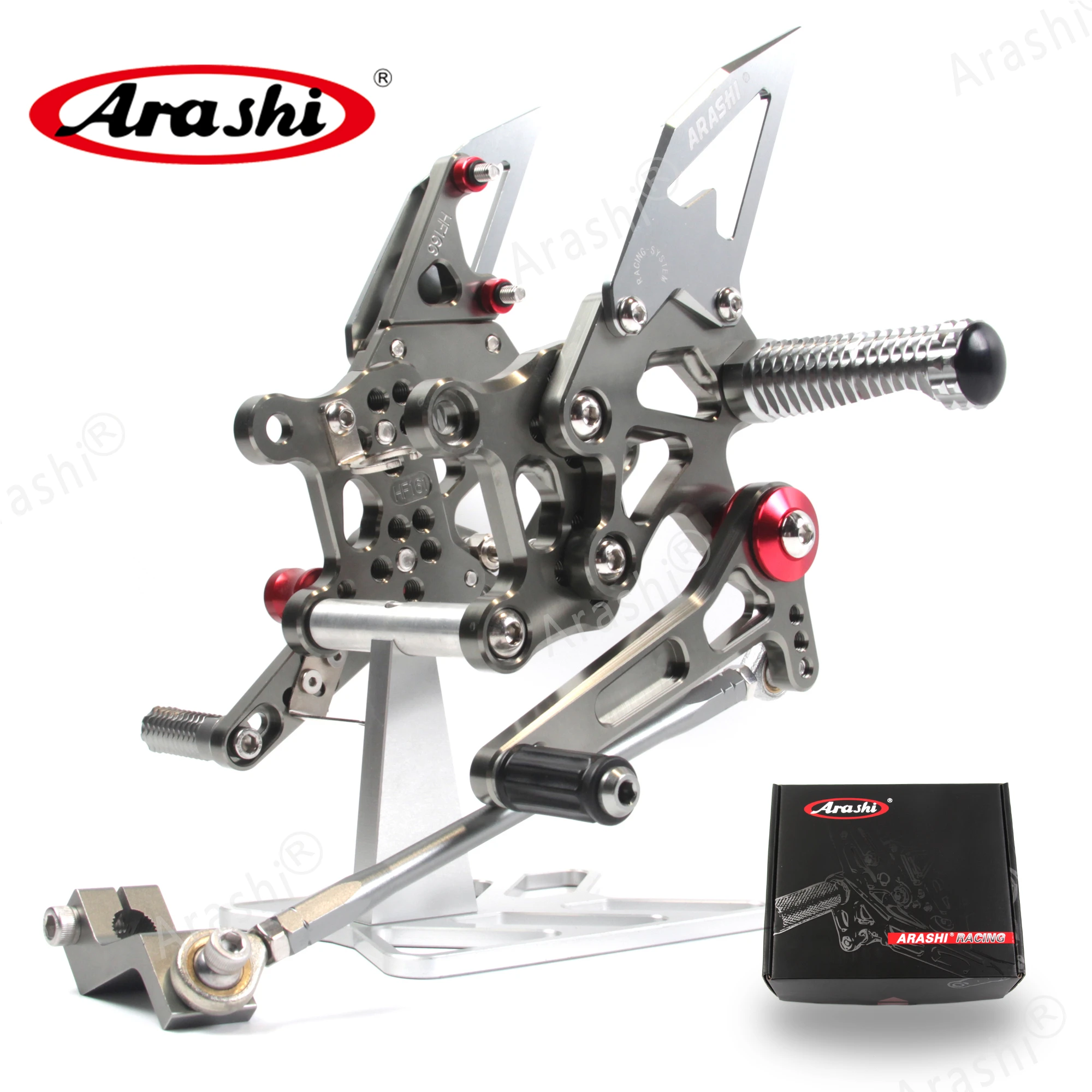 

Arashi For APRILIA RSV4 R 2009 2010 2011 2012 CNC Adjustable Footrests Foot Pegs Rider Rearset Footrest Foot Pegs RSV4R 09-12