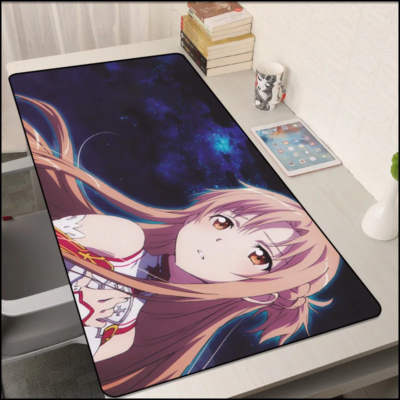 

Sword Art Online 90x40 Cm Large Mouse Pad Kawaii Decoration Gamer Computer Keyboard Table Mat XXLanime Mouse Pad Gameaccessories