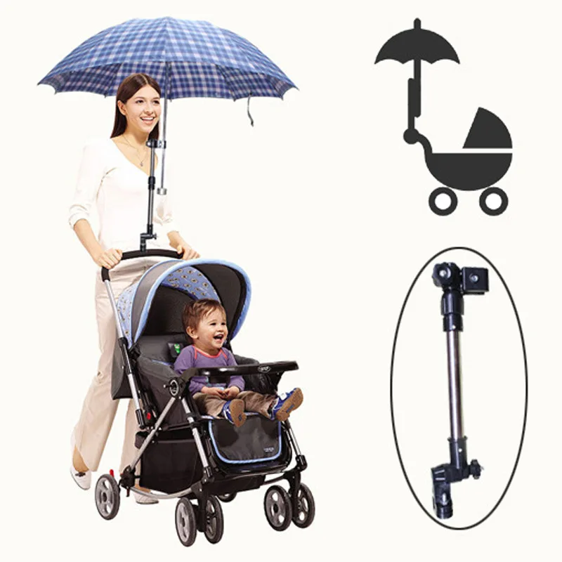 

Child Car Sunshade Umbrella Stand Toddlers Portable Cart Accessories Baby Stroller Dedicated 360 Degrees Umbrellas Stand Holder