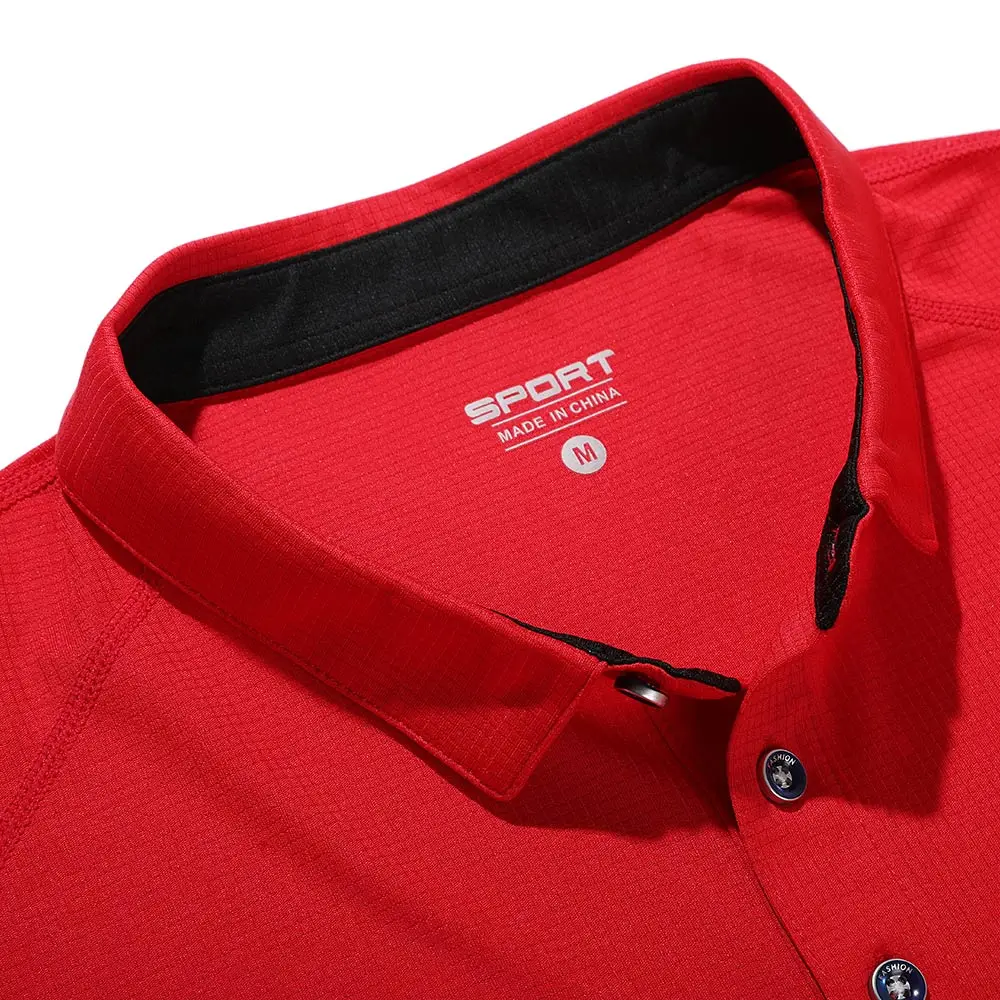 Quick Drying New Polo Shirt Summer Men's Golf Shirt With Short Sleeve Lapel Polo T-Shirt Casual Fashions Golf Wear Solid Color