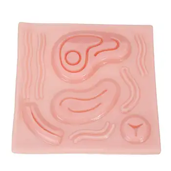 

KICUTE Soft Laparoscopic Simulation Silicone 3D Stitching Module Surgical Training Skin Suture Pad For Teaching Demonstrations