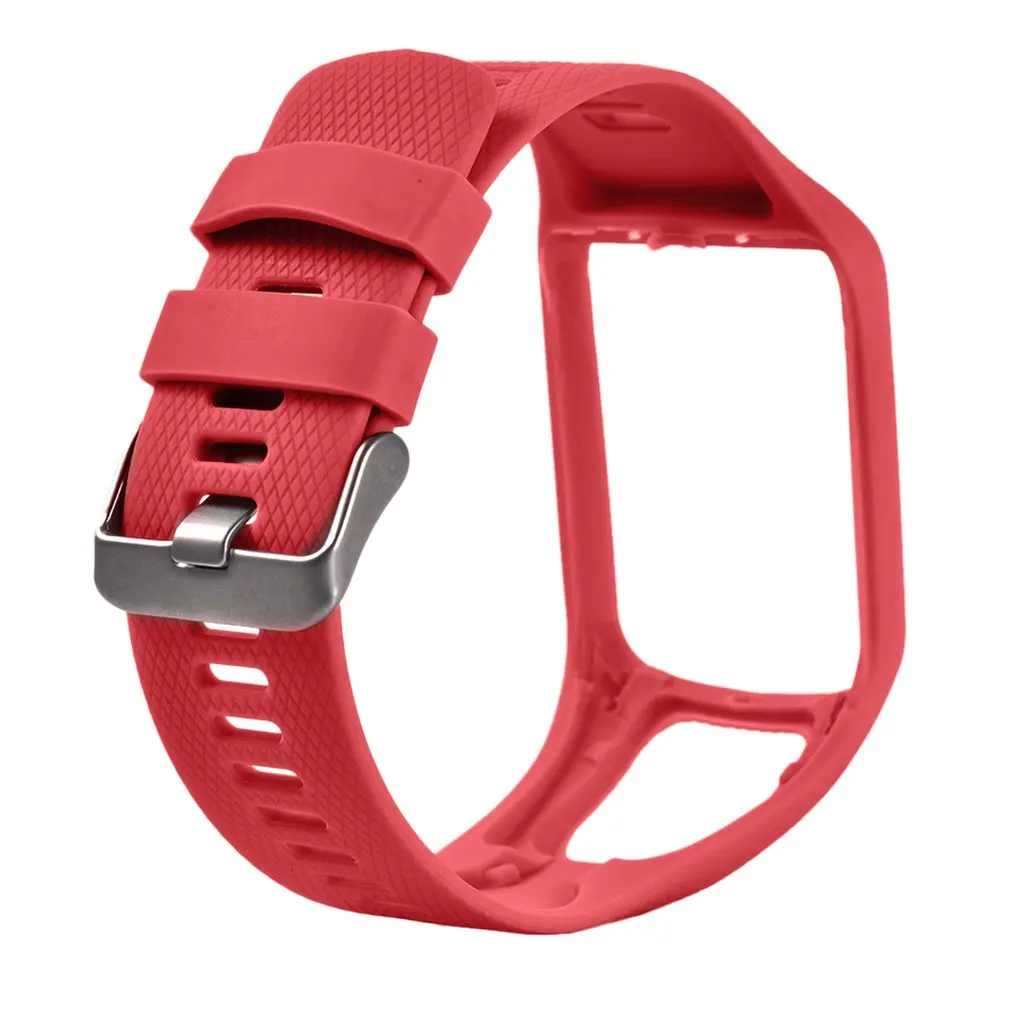 Ремешок силиконовый для наручных часов TomTom 1 квадратный сменный спортивный