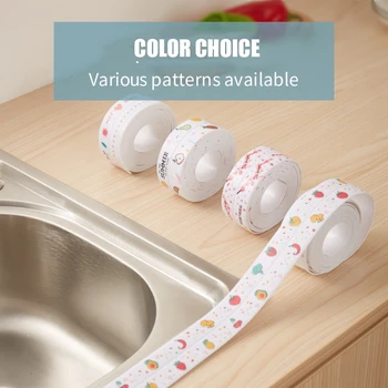 

Kitchen And Bathroom Waterproof And Mildew-Proof Seam Stickers Corner Wall Kitchen Accessories Aluminium Foil Stickers Kitchen
