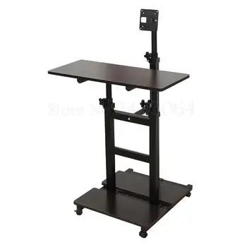 

Wall-mounted Desktop Lifting Computer Desk Standing Office Sitting Mobile Simple Computer Rack D Type