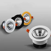 

Regulable LED downlight empotrado foco 3w5w7w10w12w15w20w30w... COB AC110-220V