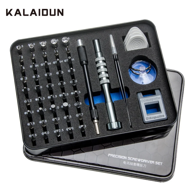 KALAIDUN 55 In 1 Precision Screwdriver Set Torx Screw Driver Bit Magnetic Bits Screwdrivers Phone Repair Multitools Hand Tools