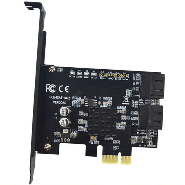 Адаптер карты Pci-E4 Msata Ssd и Sata3.0 Combo Pci Express 6 Гбит/с Asm1061 Sl@ 88