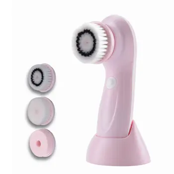 

Facial Cleansing Brush 3 Brush Heads USB Beauty Spa Rechargeable Electric Rotating Face IPX6 Waterproof Rechargeable Battery ABS