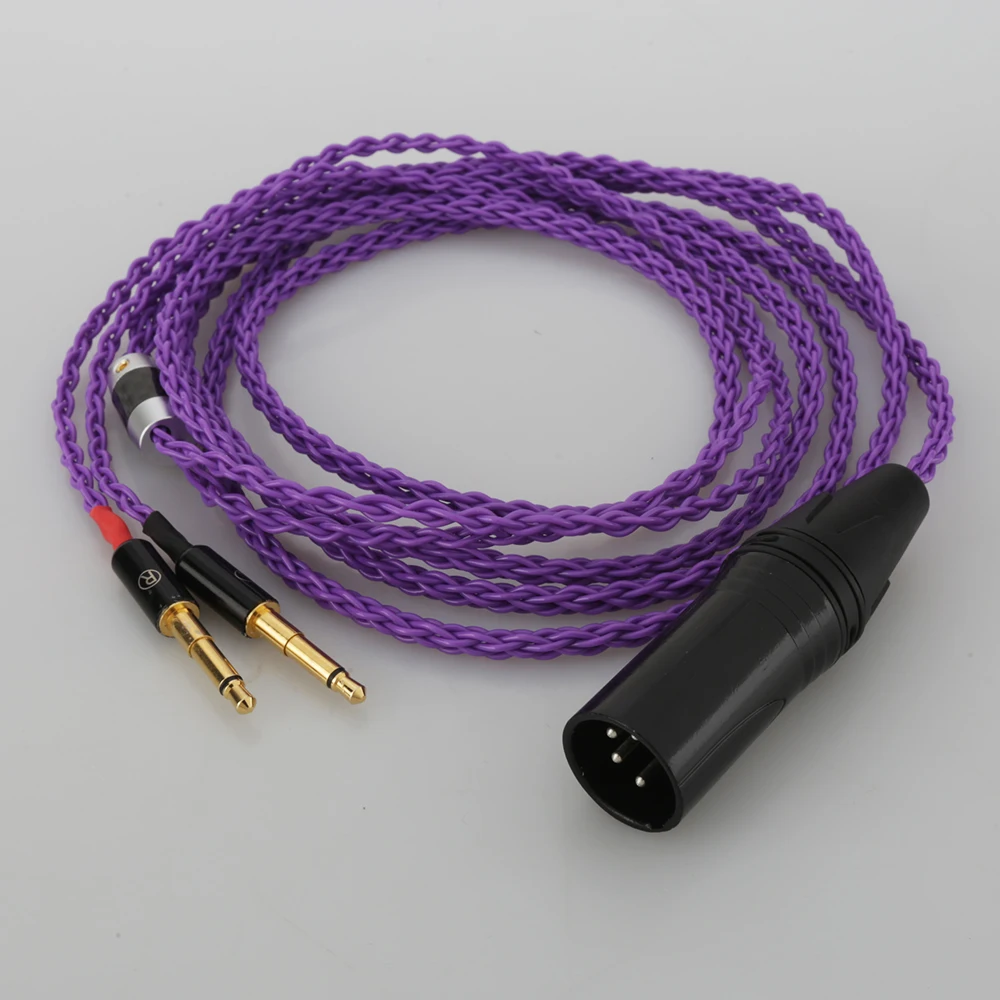 High Quality 4Pin XLR Balanced Upgrade Cable for Meze 99 Classics T1P T5P t1 d8000 MDR Z7 D600 D7100 Headphone Handmade