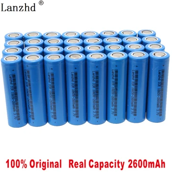 

8-40PCS 18650 Rechargeable battery 18650 lithium 3.7V ICR18650 2600mAh Li lon Batteries Li-lon 26F Rechargeable 2020 NEW Battery