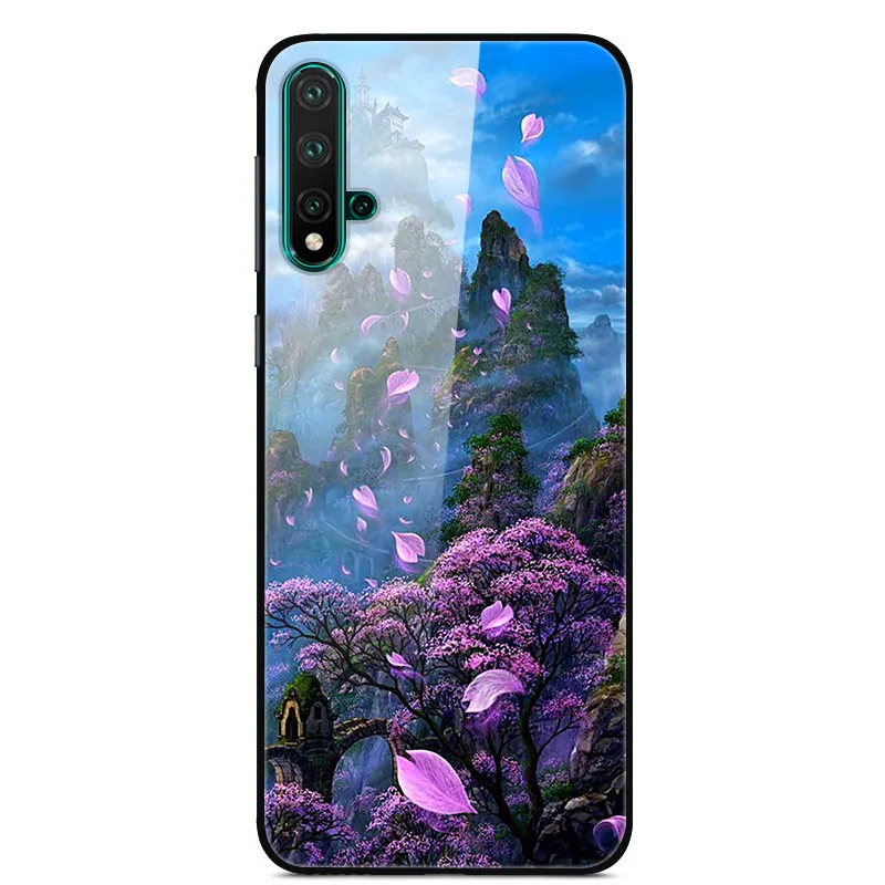 28 Для huawei Nova 5 Pro Чехол из закаленного стекла «Планета космос», чехол из стекла для huawei Nova 5 Coque Shell Nova5 Pro, чехлы - Цвет: 28