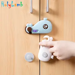 Serrure de meuble à baleine pour enfants, 1 pièce, Protection pour bébé, sécurité des enfants, serrure de porte d'armoire 
