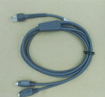 

cable for symbol LS2208 AP LS4208 barcode scanner gun keyboard port data cable KB PS2 2 meter streight cable