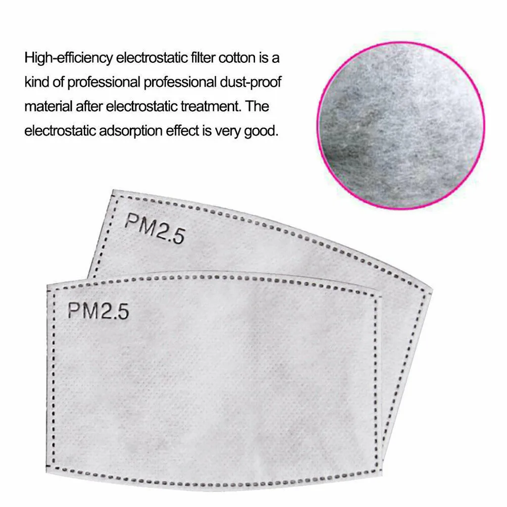 1/50/100pcs Child Mask Gasket Face Mask Filter Activated Carbon Breathing Filters For Maske Filters Masks For Kids Mascarillas