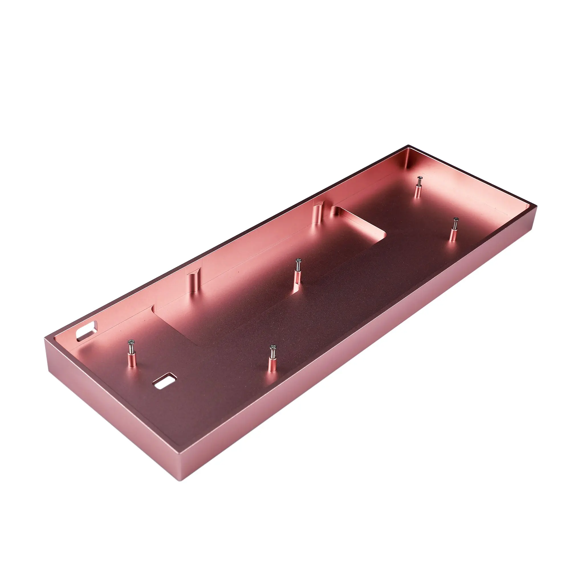 Anne Pro Case Cnc Anodização Alumínio Caixa de Madeira com Parafusos de Borracha Incluídos para Teclado Mecânico sem Fio Bluetooth Diy - Imagem 3