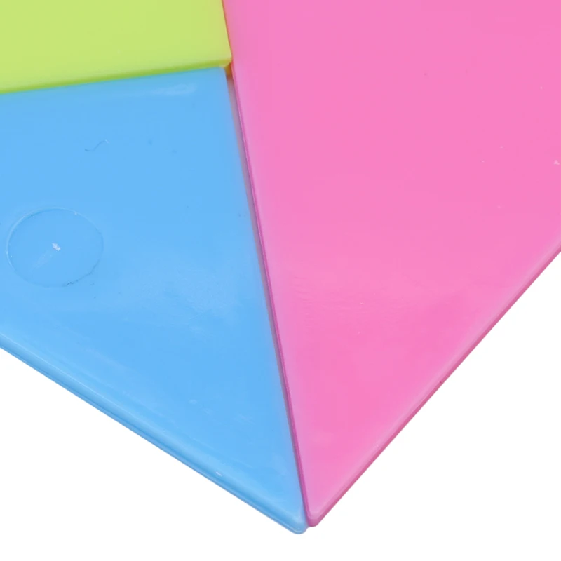 Стиль 14*14 см головоломка для детей цвета радуги пластиковые Tangram DIY головоломка для детей Обучающие игрушки