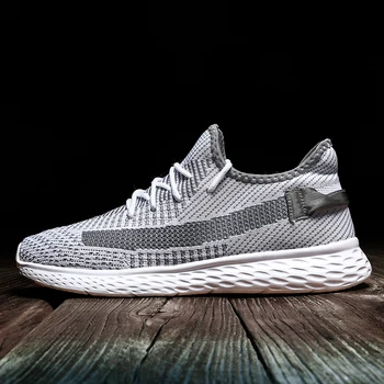 

2020 New Young Boy Casual Shoes Breathable Casual Sneakers For Male Plus Size 48 Walking Shoes Men FlyWire Men Designer Sneakers