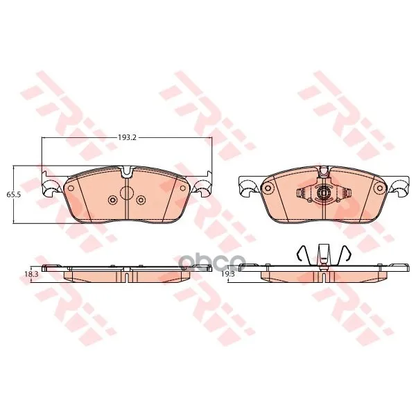 Колодки Тормозные Land Rover Discovery Sport 15-/Evoque 11- Передние Trw/Lucas Gdb2100 TRW/Lucas арт. GDB2100