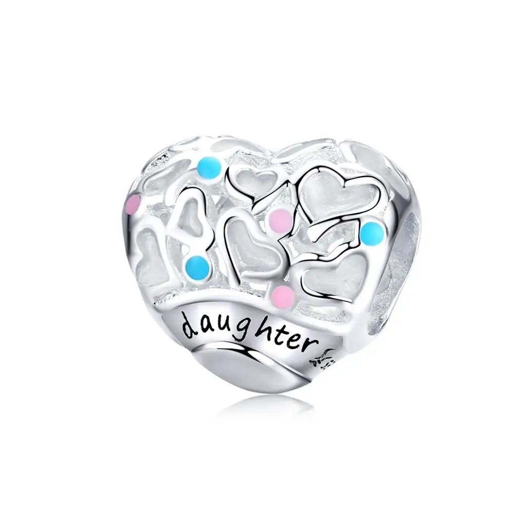 Fit Pandora Шарм браслет сердцевидные бусины Подвески 925 стерлингового серебра оригинальные модные серебряные ювелирные изделия изготовление Горячая - Цвет: s1152