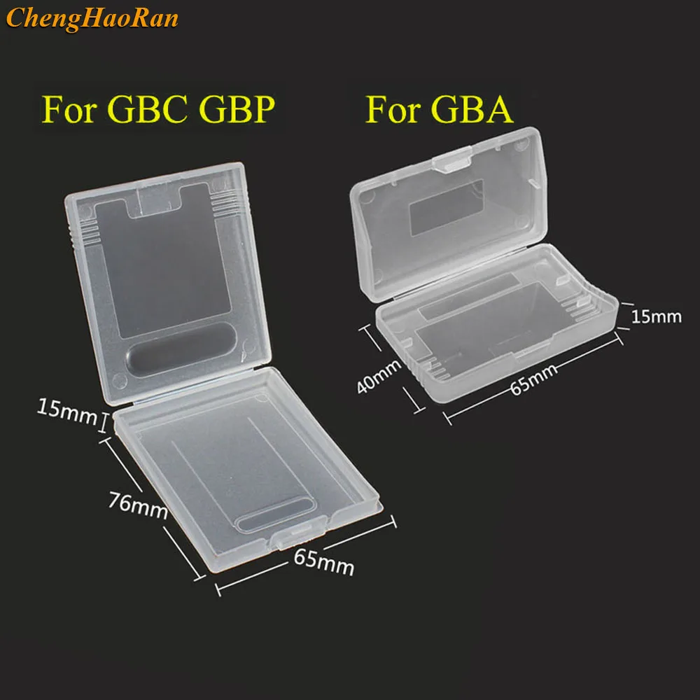 

20pcs clear plastic cases for Nintendo GBC GBP & For gameboy Advance GBA SP GBM GBA Games Card Cartridge box