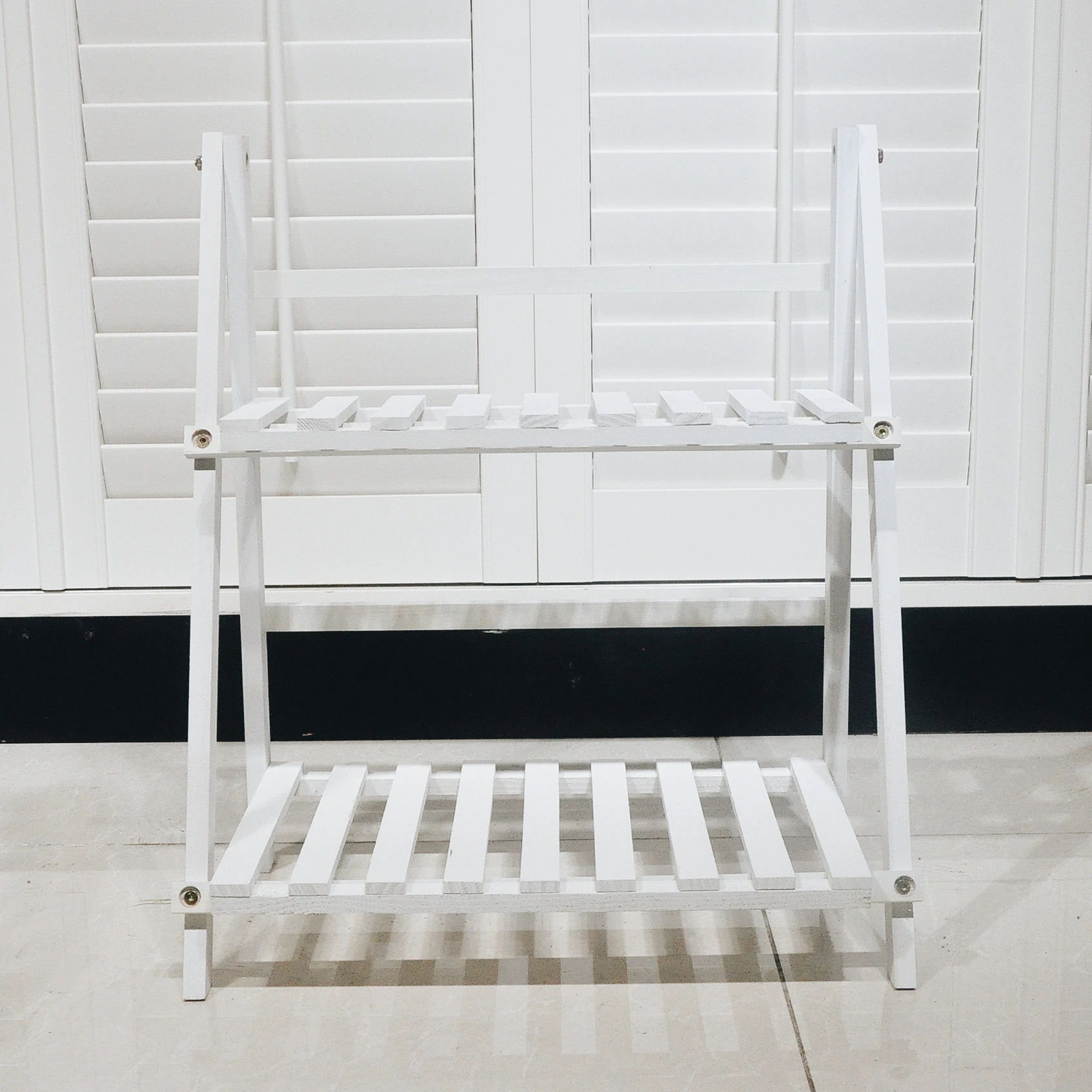 bigtwobigwhite Two Layer Small Do Used To Ground Balcony Many Function Simplicity Single Indoor Meaty Flower Airs - Цвет: bigtwobigwhite