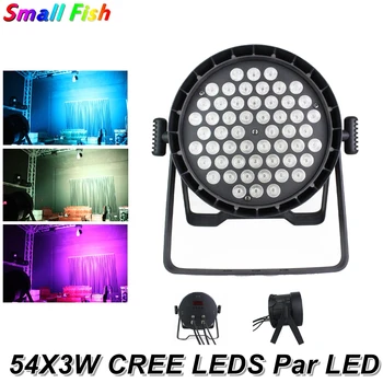

Aluminum LED Flat Par 54X3W RGB 3IN1 Light DMX 512 Control Dj Stage Lighting Effect For Dj Disco Projector Christmas Decorations