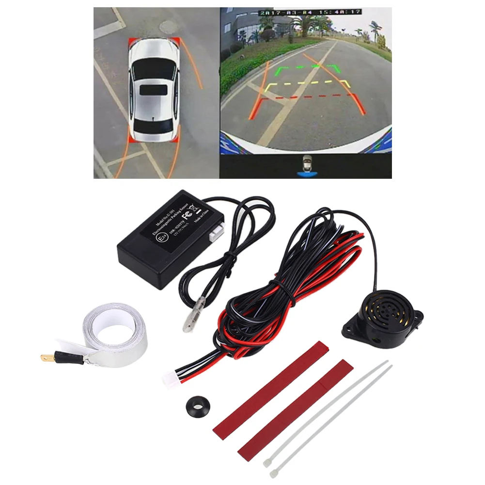 U301 Electromagnetic Induction Reversing Radar Auto Car Parking Reverse Backup Sensor With Buzzer Accessories | Автомобили и