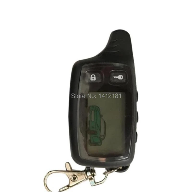 

10 PCS/lot TW-9010 LCD Remote Control Keychain Fob For Russian Tomahawk Tw9010 2 way car alarm system Tomahawk TW 9010 key chain