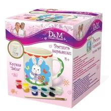 Роспись по керамике «Зайка» Docha&Mama