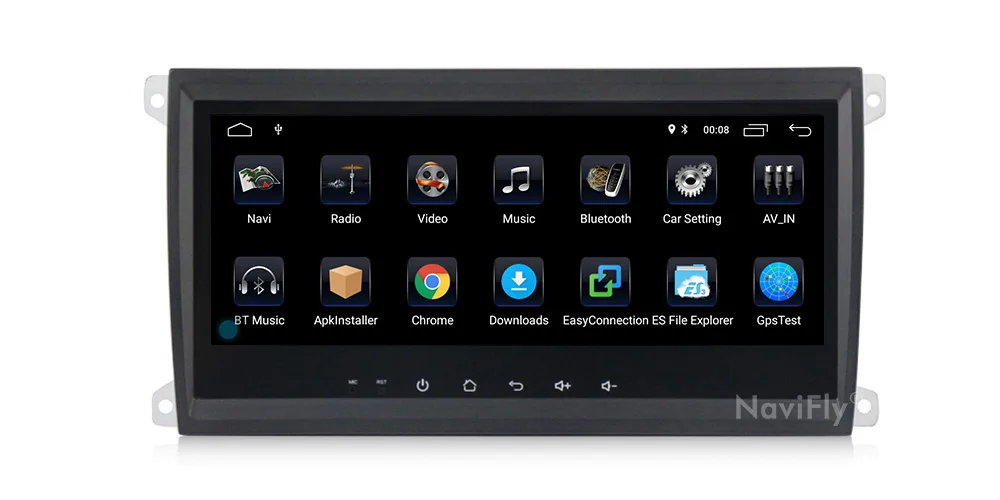 Discount NaviFly Android 9.1 Car multimedia player for Porsche Cayenne 2003-2010 & Cayenne S & Cayenne GTS 2003-2010 RAM 2G ROM 32G AM FM 15