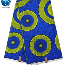 LIULANZHI африканская восковая ткань горячая Распродажа Анкара восковая Полиэстеровая ткань для платьев 6 ярдов восковая ML29L01-ML29L18 с принтом