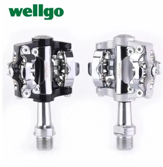 Wellgo M19 WM001 Ultralight Aluminum Alloy MTB Road Bike Pedal Sealed Bearing Clipless pedal SPD Pedals Bicycle Parts Well | Спорт и