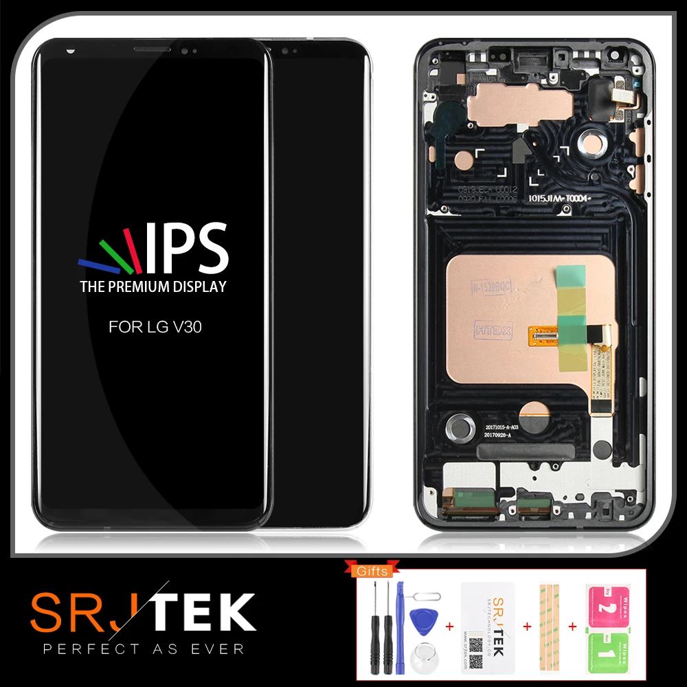 

ORIGINAL 6.0" 1440 x2880 Full OLED LCD For LG V30 LCD Display Touch Screen Digitizer Replacement Parts For LG V30 LCD With Frame