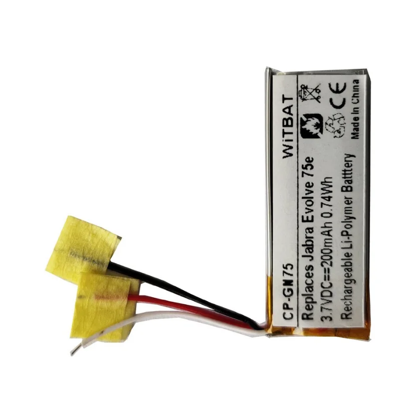 New Battery for Jabra Evolve 75e Headset HSC100W Earpone Li Polymer