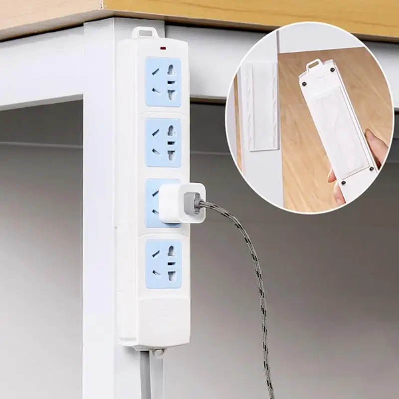 

Practical Self-adhesive Desktop Socket Fixer Punch-free Remote Control Router Holder Wall-mounted Home Invisible Storage Supply