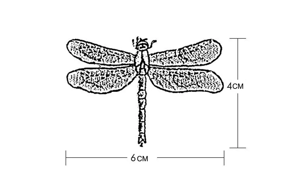 Description Picture 6 of item8pc/lot dragonfly embroidered Patches for Clothing sew Embroidery backpack Applique ir parches Decorati Badge