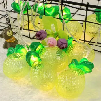 

LED battery light pineapple string lights Home interior decoration lights Summer holiday party decoration 50 pieces