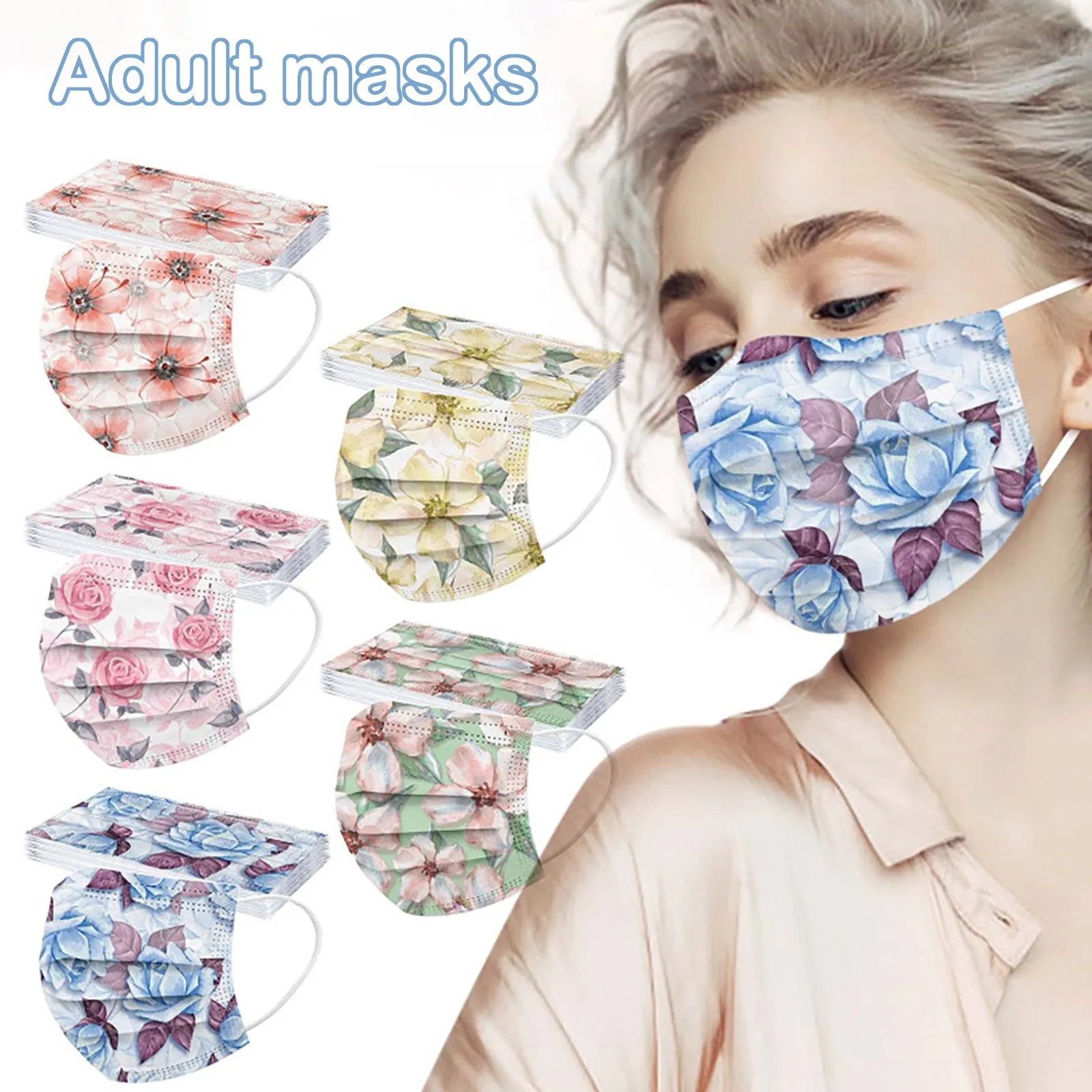 Masque 10pc Mask Realistic Mascara Printed Disposable Unisex Masks For Masque Protection Mascarillas Halloween Cosplay | Тематическая