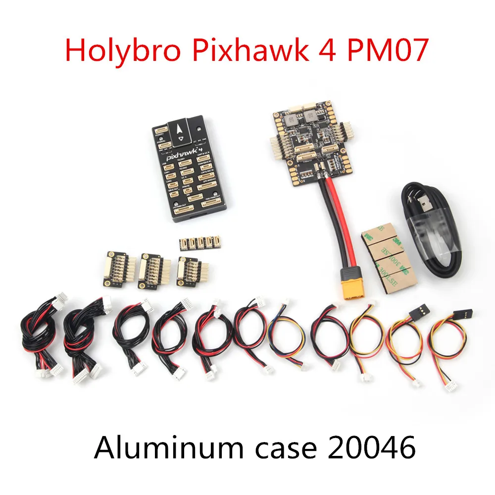 Holybro Pixhawk 4 Управление полетом NEO-M8N gps модуль PM07 плата управления питанием автопилот комплект для радиоуправляемого дрона - Цвет: 20046