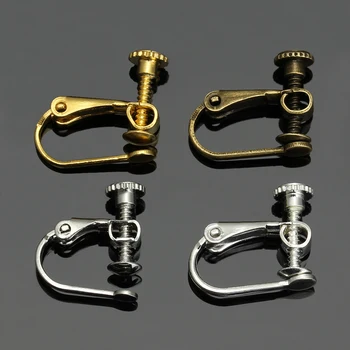 

10pcs/lot Antique Bronze Silver Gold Color French Earring Clip Clasps Hooks for DIY Ear Jewelry Making Findings