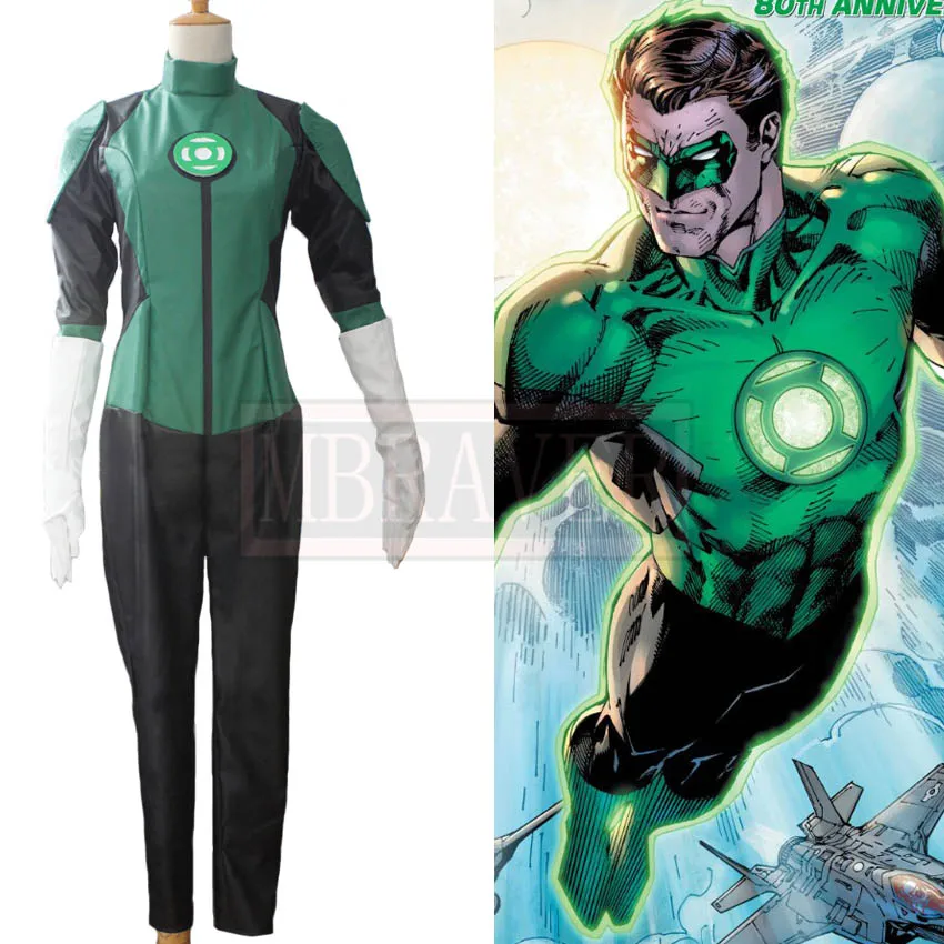 Superhero Green Lantern Harold "Hal" Jordan Uniform Cosplay Costume  Halloween Party Outfit Custom Made Any Size - AliExpress